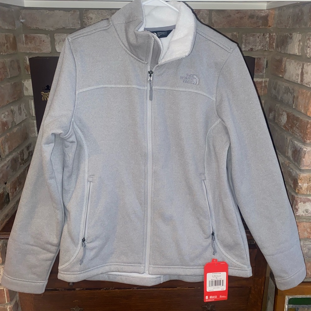 North face gray sweater